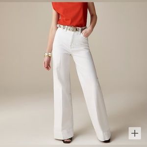 JCREW high waist, wide leg denim. Still in store!